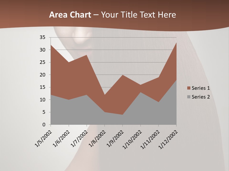 Face Fashion Brunette PowerPoint Template