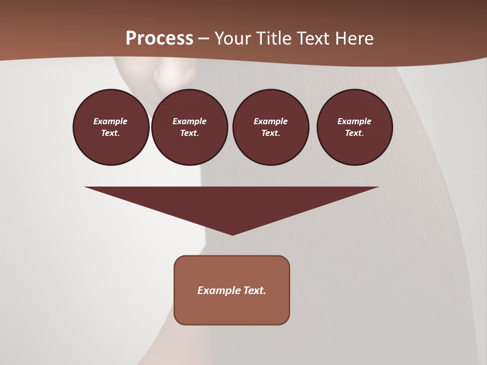 Face Fashion Brunette PowerPoint Template