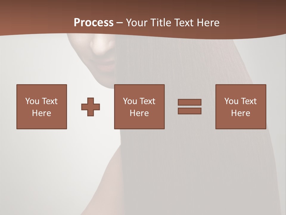 Face Fashion Brunette PowerPoint Template