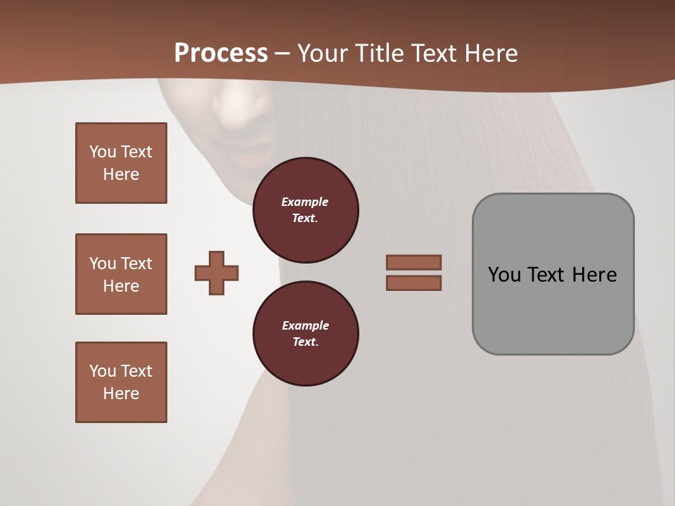 Face Fashion Brunette PowerPoint Template