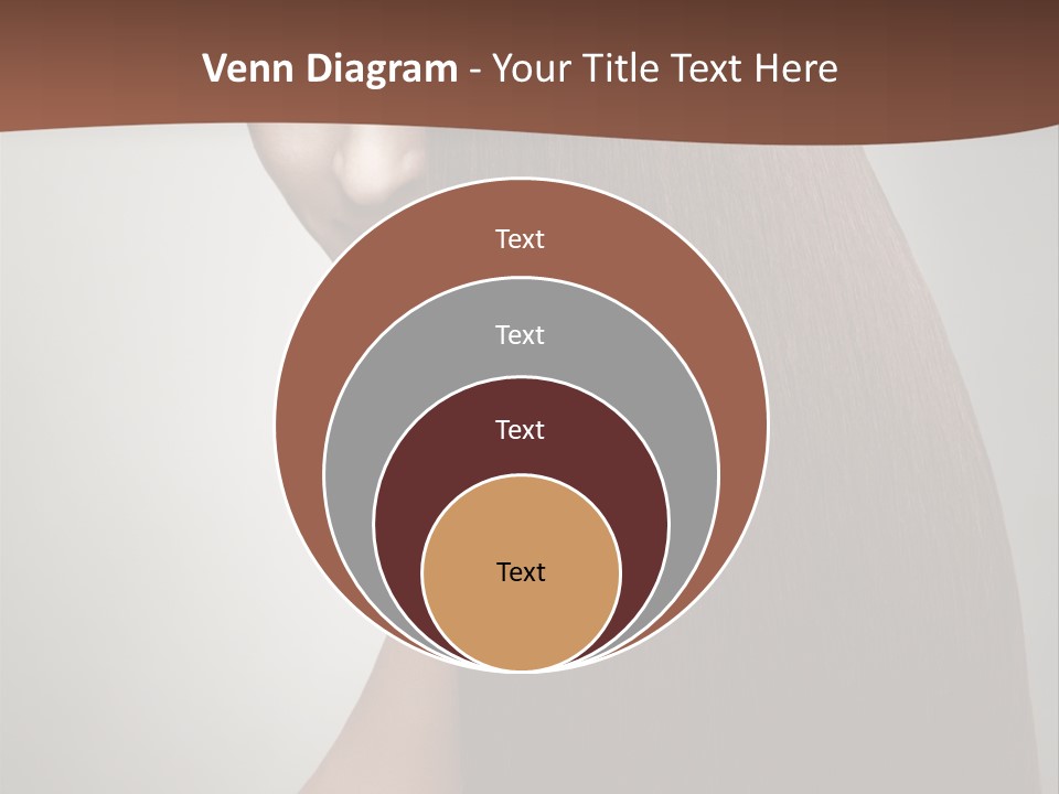 Face Fashion Brunette PowerPoint Template