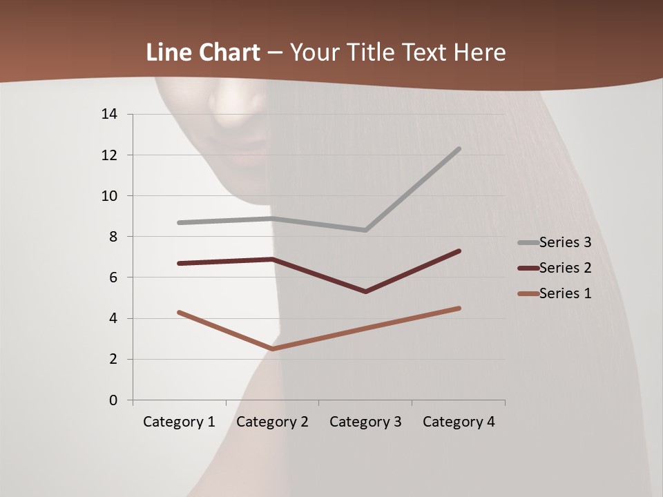 Face Fashion Brunette PowerPoint Template