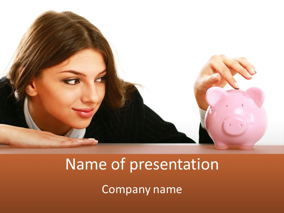 Formal Modern Coin PowerPoint Template