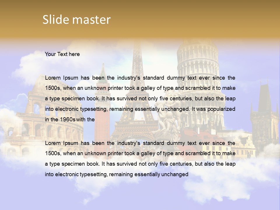 City Retro Collage PowerPoint Template