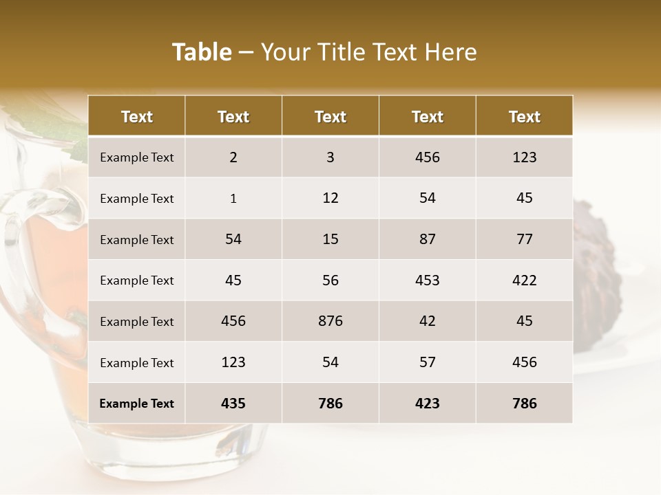 Background Gourmet Pastry PowerPoint Template