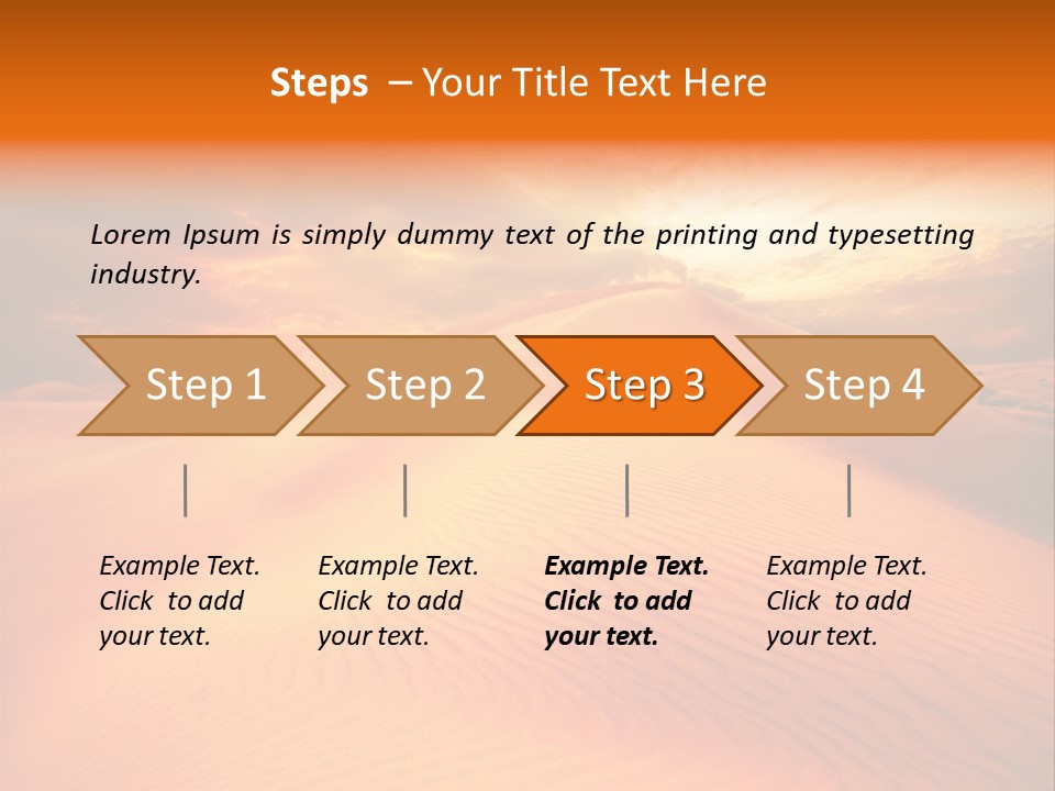 Hummock Arid Travel PowerPoint Template