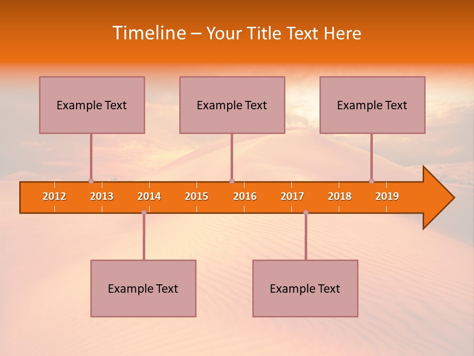 Hummock Arid Travel PowerPoint Template