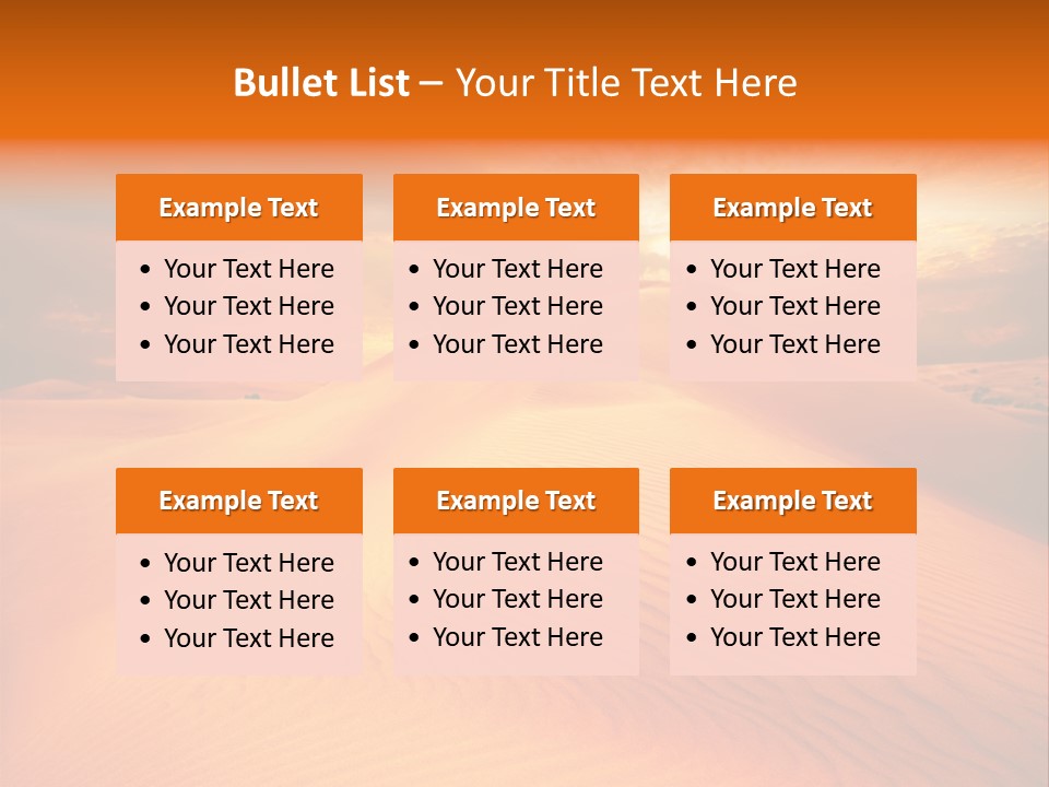 Hummock Arid Travel PowerPoint Template