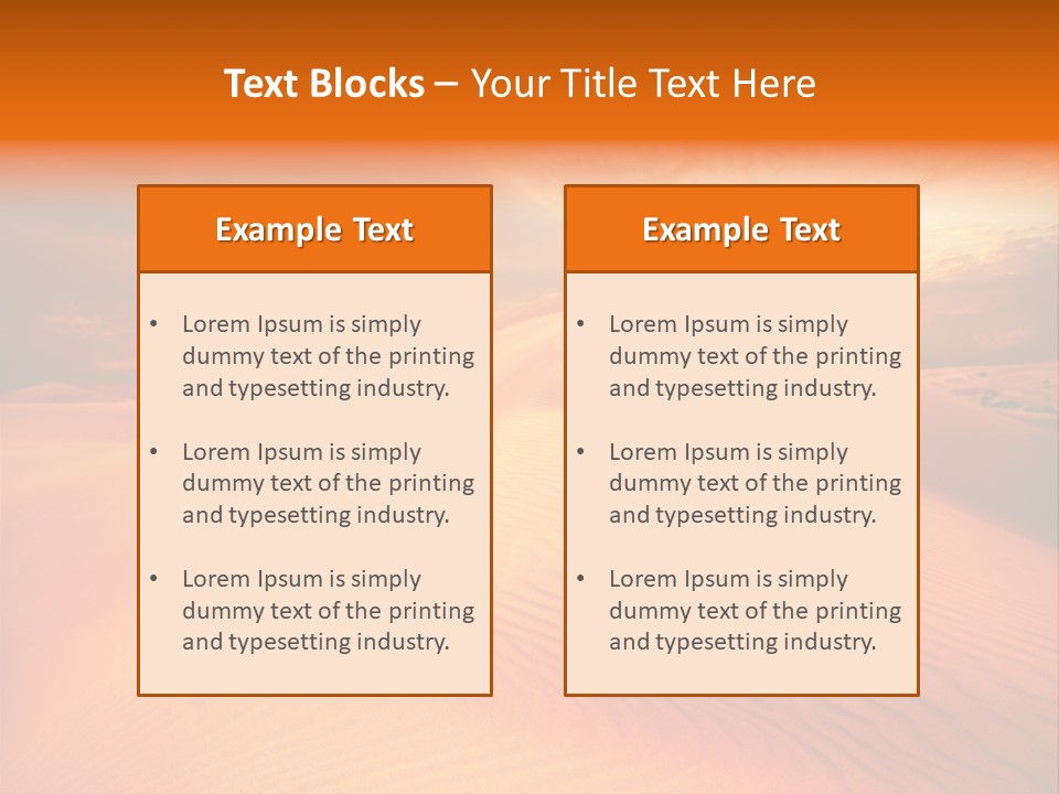 Hummock Arid Travel PowerPoint Template