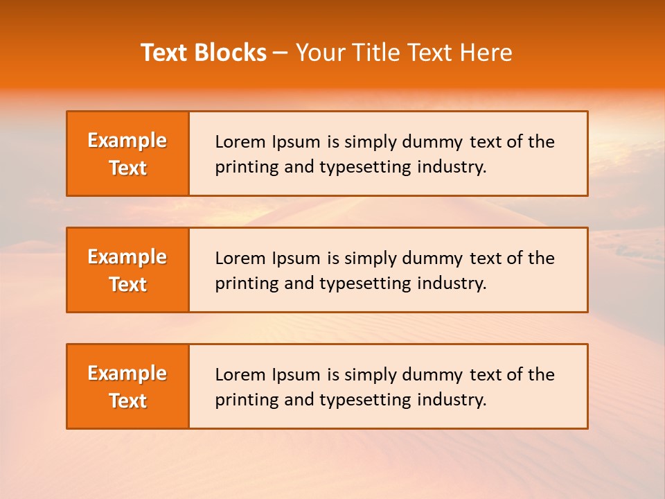 Hummock Arid Travel PowerPoint Template