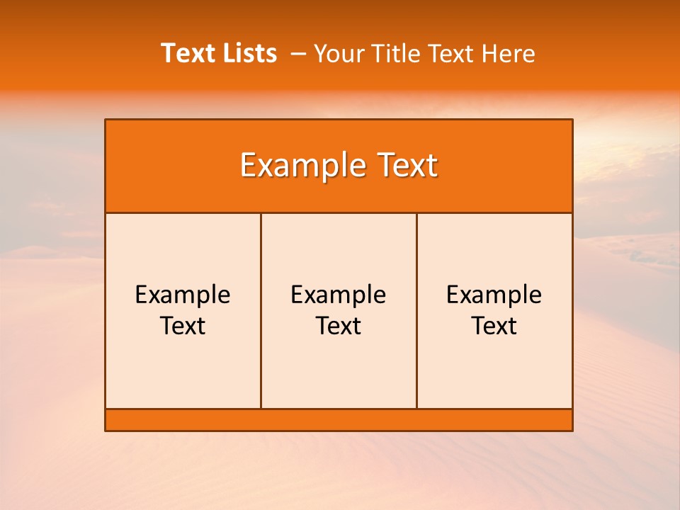 Hummock Arid Travel PowerPoint Template