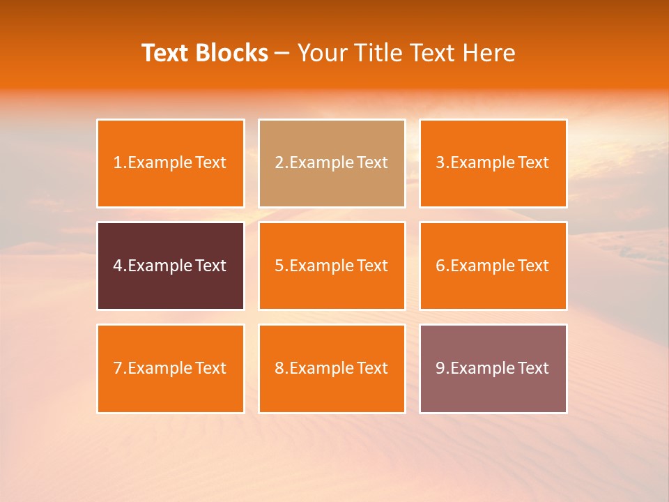 Hummock Arid Travel PowerPoint Template