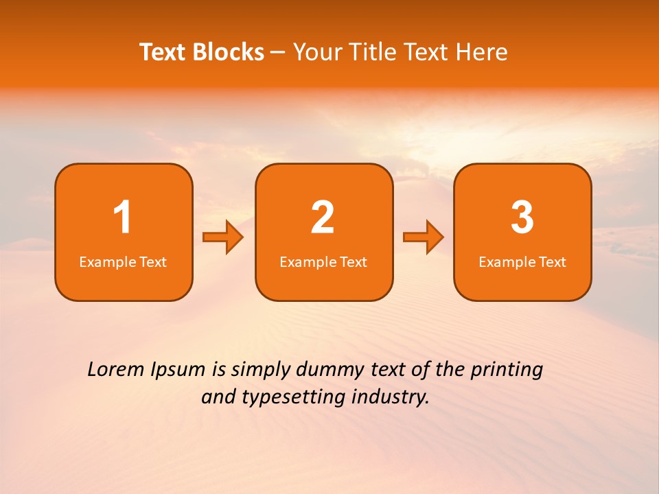 Hummock Arid Travel PowerPoint Template