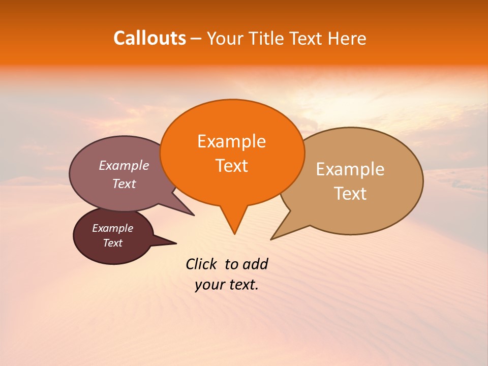 Hummock Arid Travel PowerPoint Template
