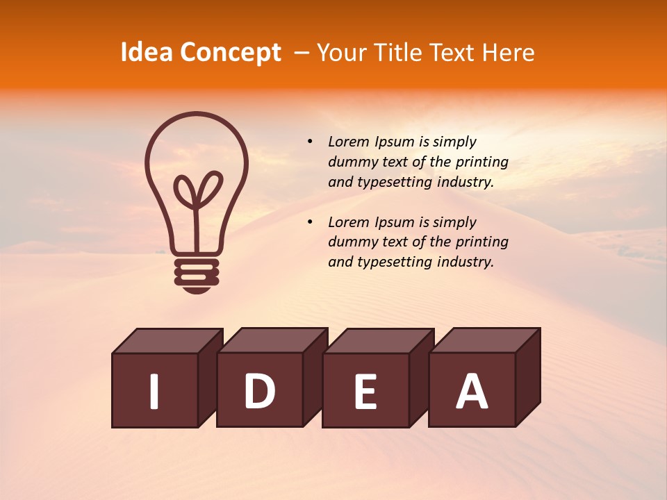 Hummock Arid Travel PowerPoint Template