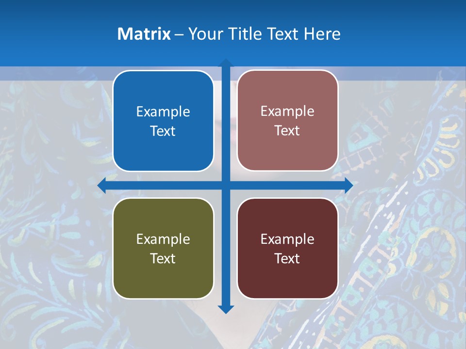 Green Eyes Nose Oriental PowerPoint Template