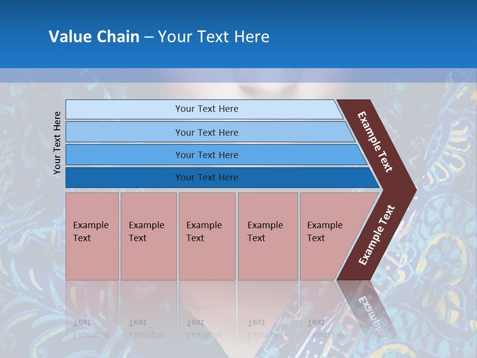 Green Eyes Nose Oriental PowerPoint Template