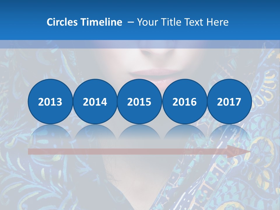 Green Eyes Nose Oriental PowerPoint Template