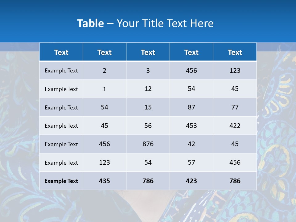 Green Eyes Nose Oriental PowerPoint Template