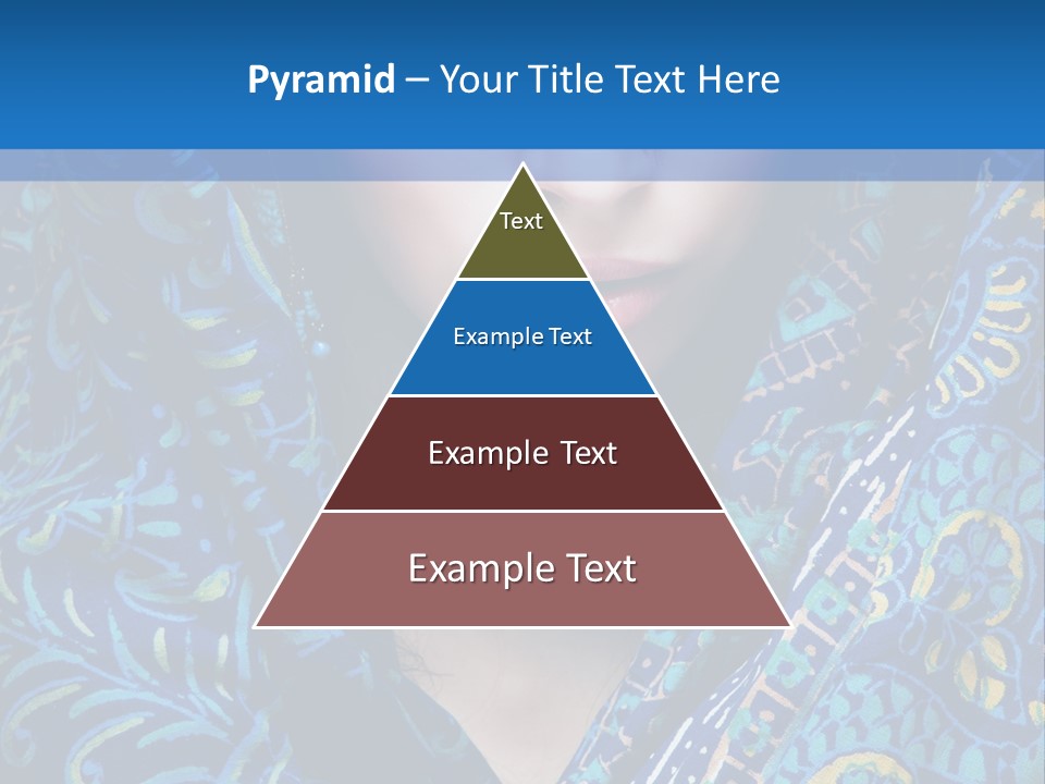 Green Eyes Nose Oriental PowerPoint Template