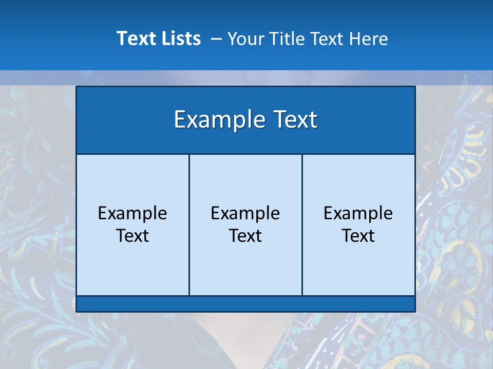 Green Eyes Nose Oriental PowerPoint Template