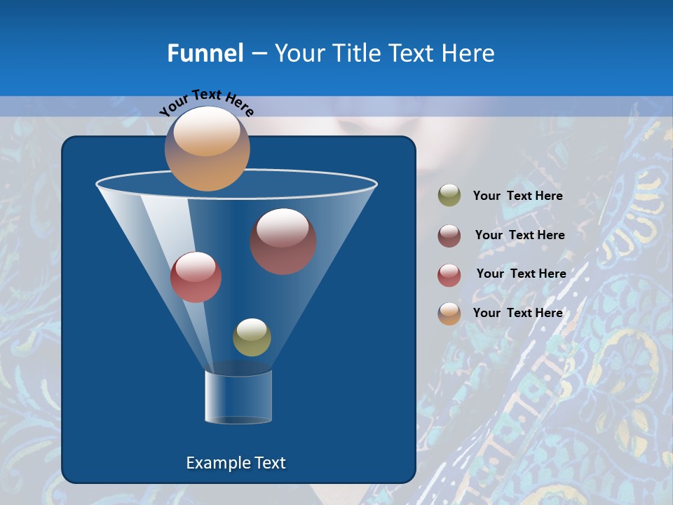 Green Eyes Nose Oriental PowerPoint Template