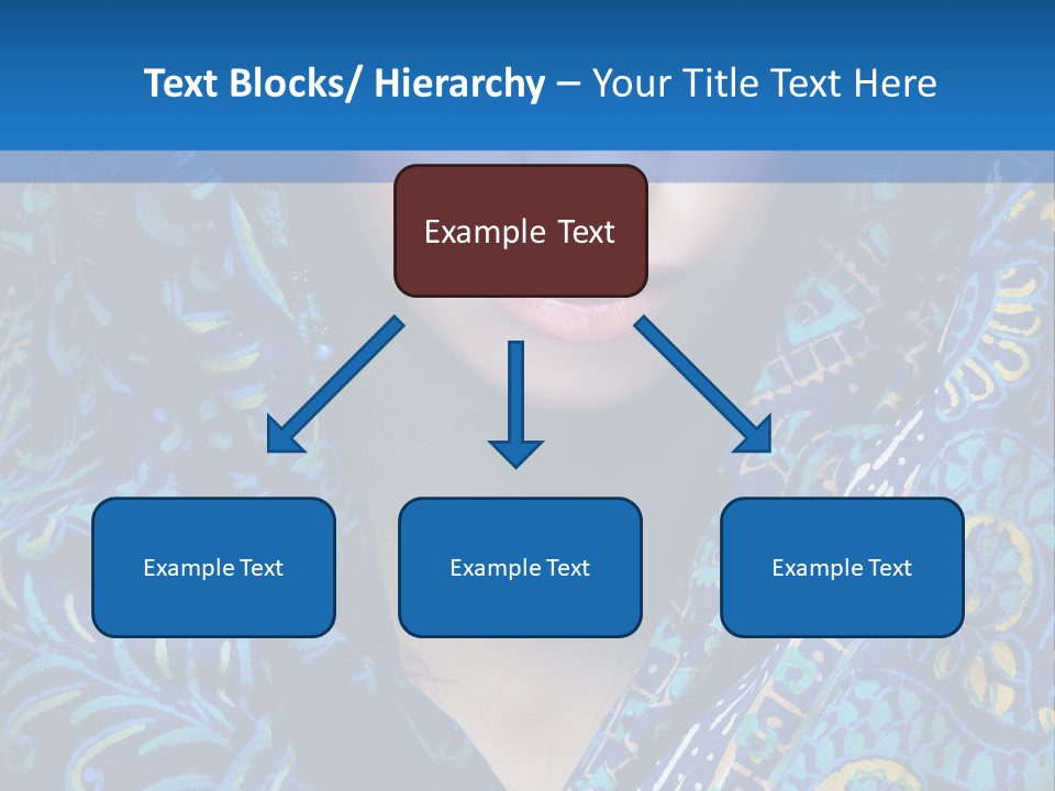 Green Eyes Nose Oriental PowerPoint Template