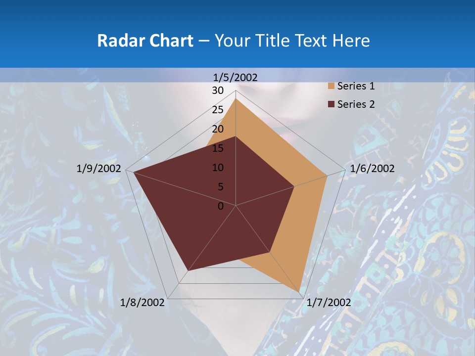 Green Eyes Nose Oriental PowerPoint Template