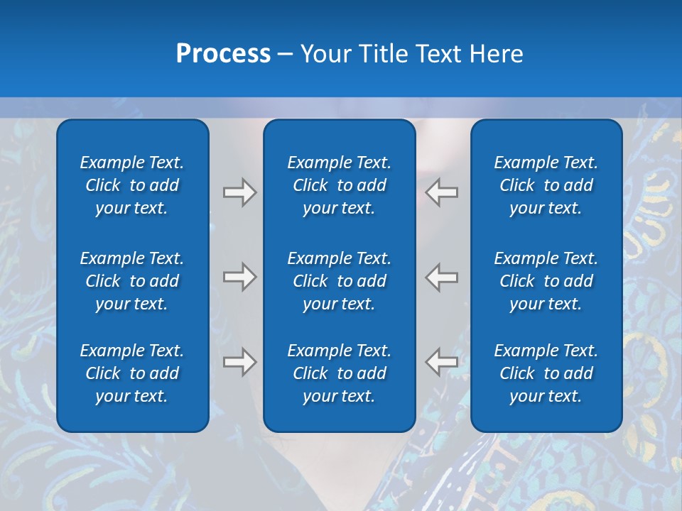 Green Eyes Nose Oriental PowerPoint Template