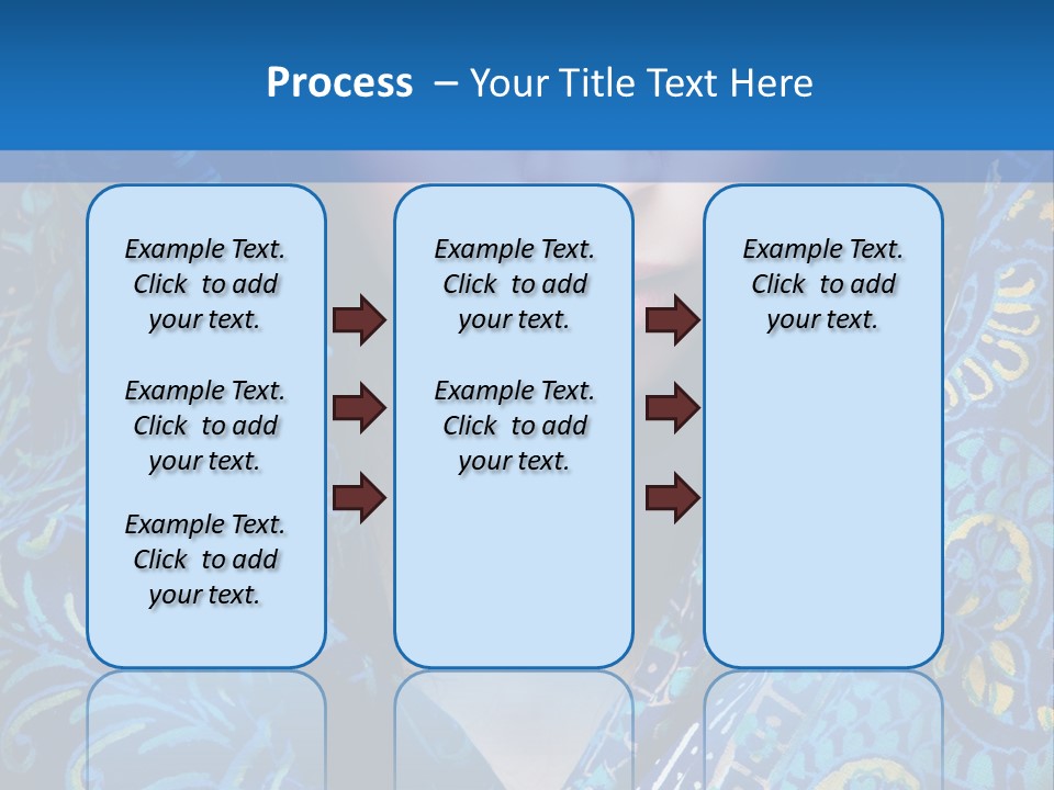 Green Eyes Nose Oriental PowerPoint Template