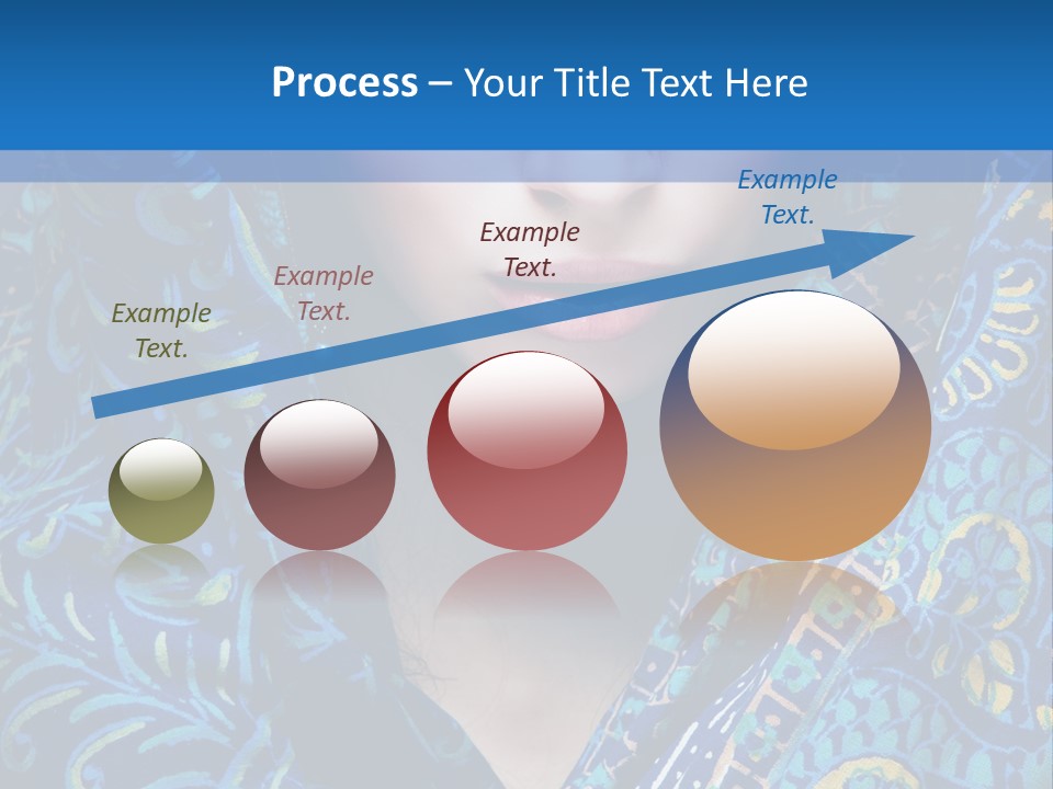 Green Eyes Nose Oriental PowerPoint Template