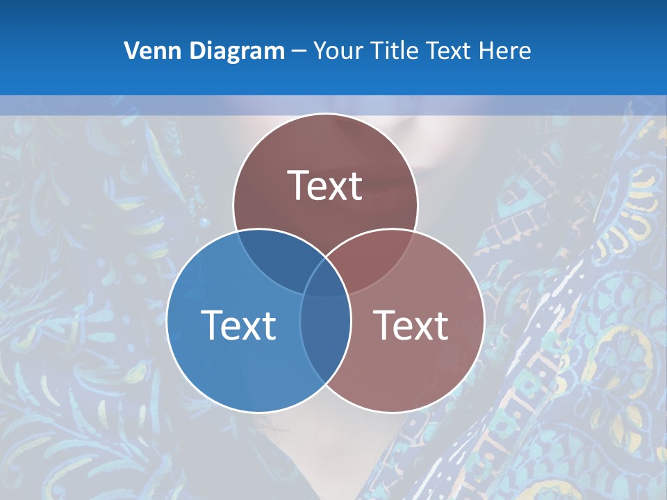 Green Eyes Nose Oriental PowerPoint Template
