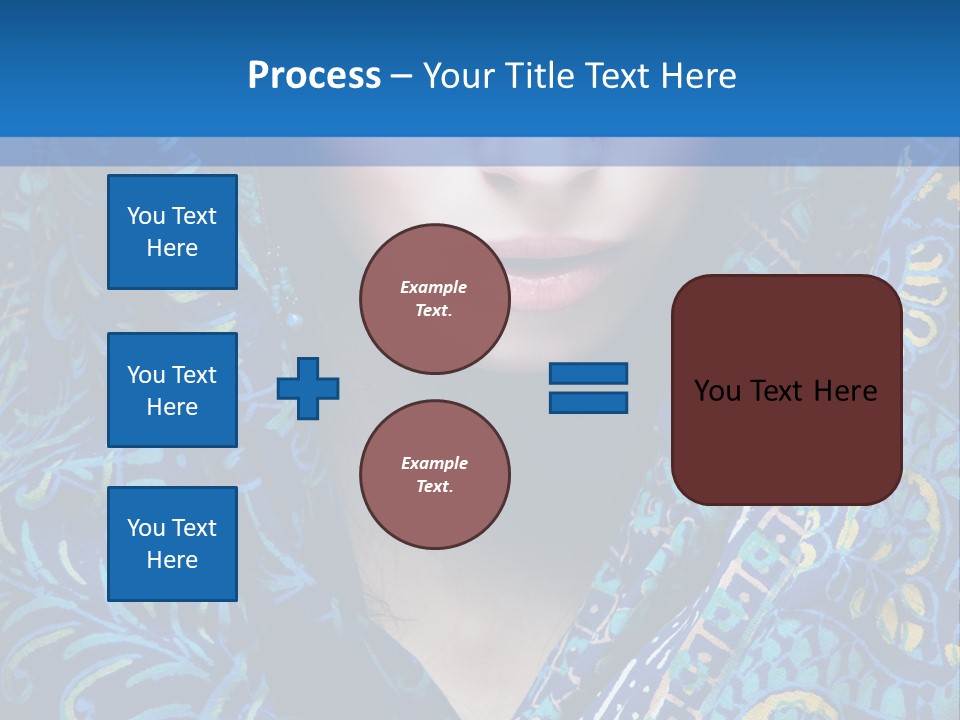 Green Eyes Nose Oriental PowerPoint Template