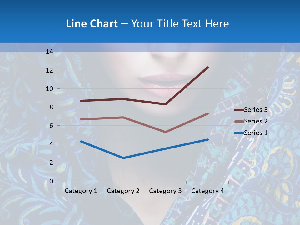 Green Eyes Nose Oriental PowerPoint Template
