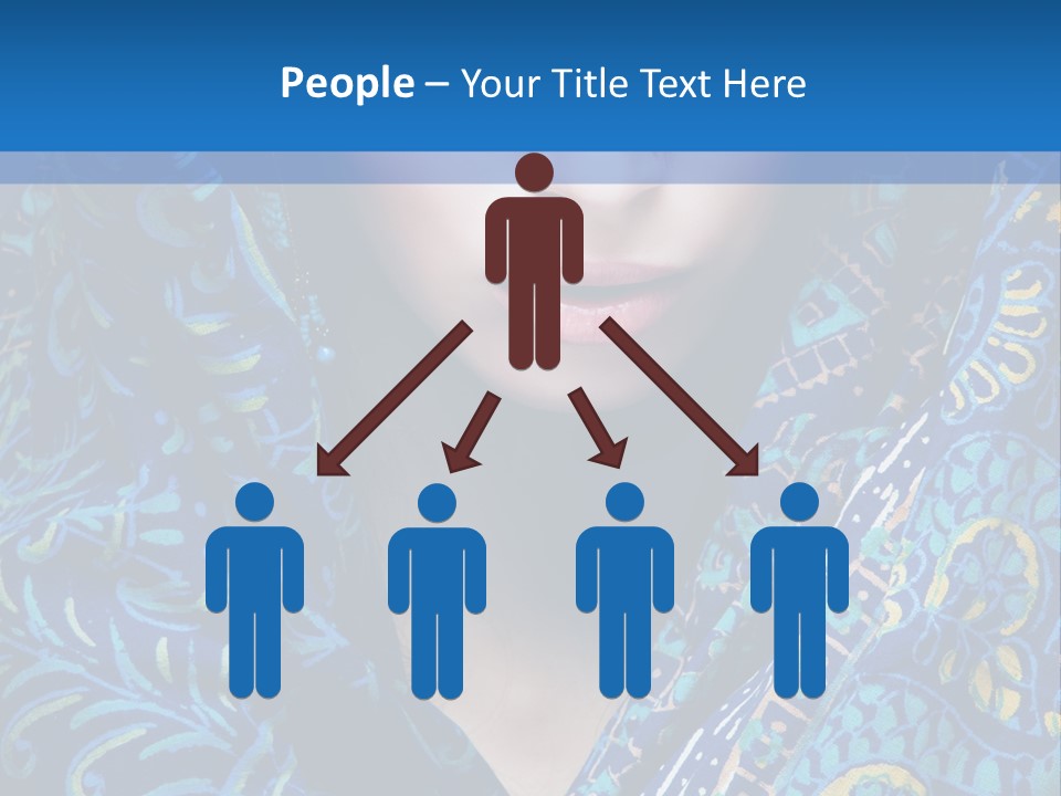 Green Eyes Nose Oriental PowerPoint Template