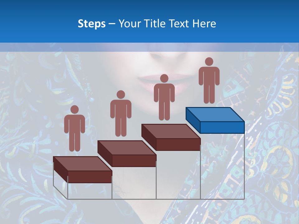 Green Eyes Nose Oriental PowerPoint Template