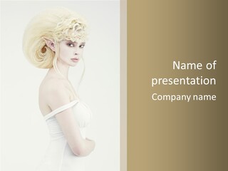 Costume Fantastic Lady PowerPoint Template