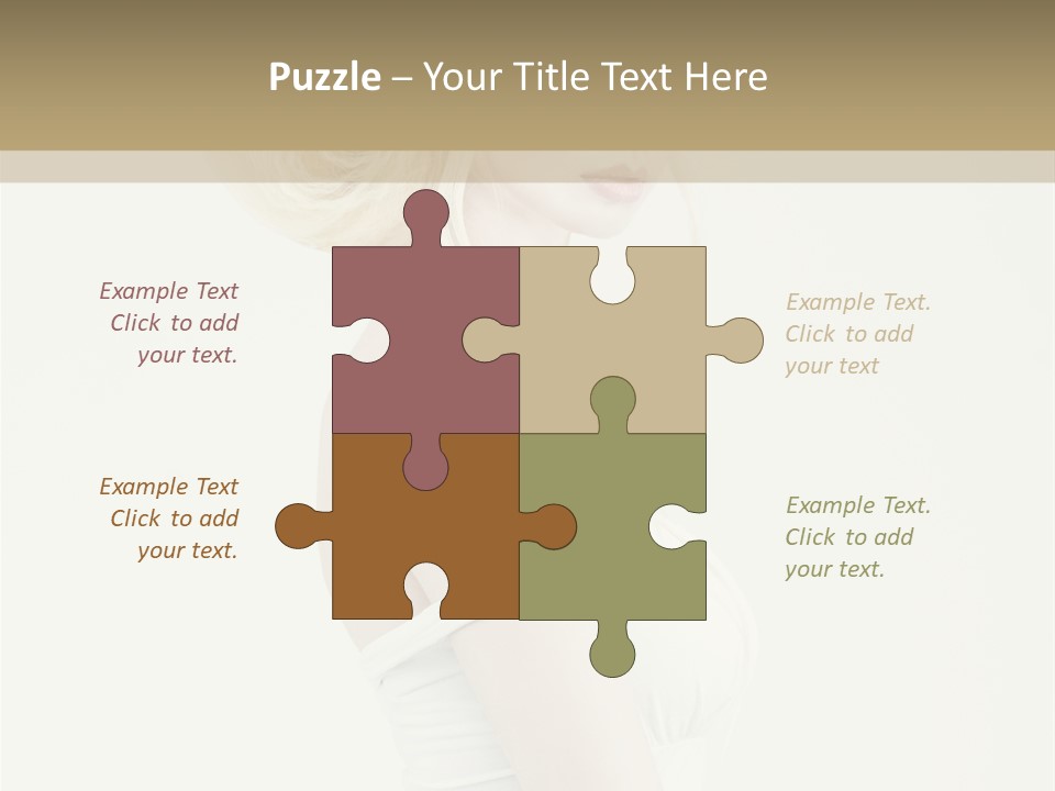 Costume Fantastic Lady PowerPoint Template