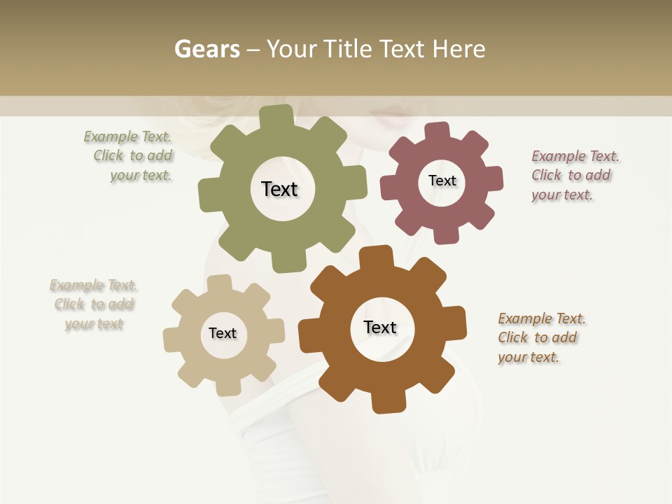 Costume Fantastic Lady PowerPoint Template