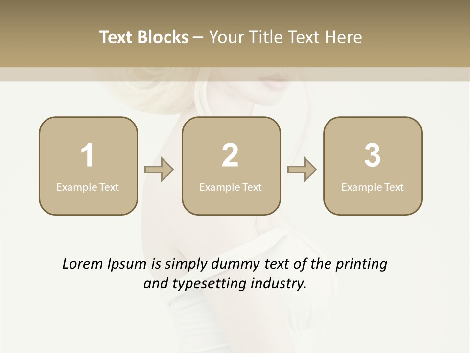 Costume Fantastic Lady PowerPoint Template