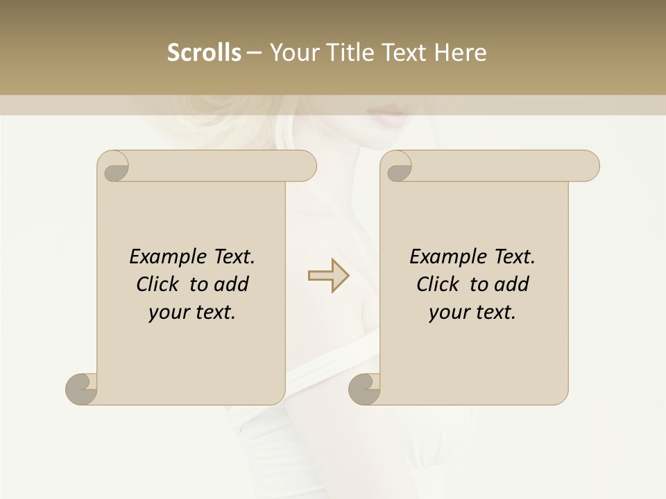 Costume Fantastic Lady PowerPoint Template