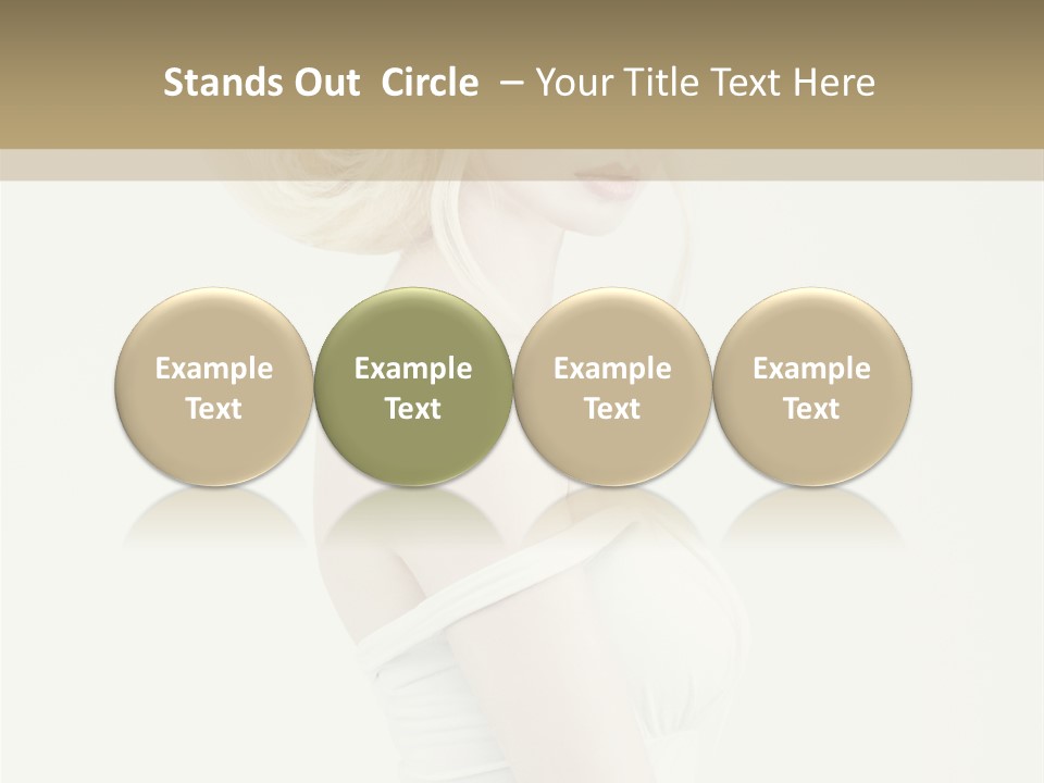 Costume Fantastic Lady PowerPoint Template