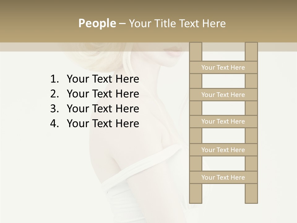 Costume Fantastic Lady PowerPoint Template