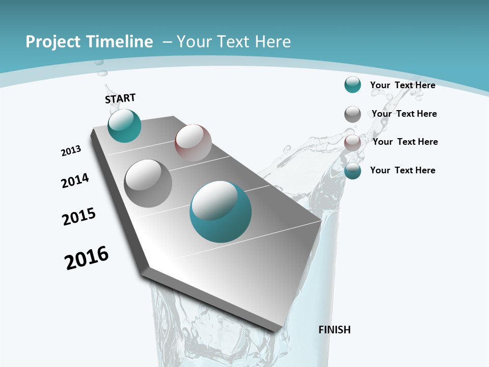 Motion Concentric Reflection PowerPoint Template