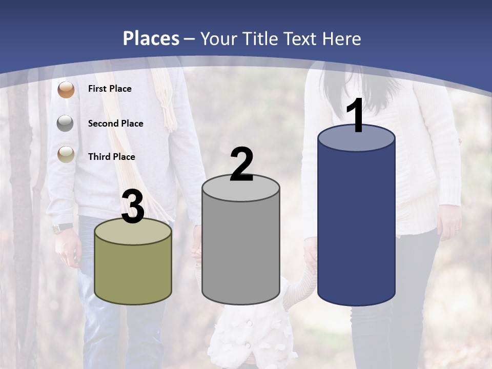 Walk Father European PowerPoint Template