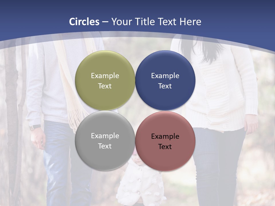 Walk Father European PowerPoint Template