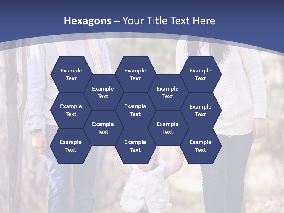 Walk Father European PowerPoint Template