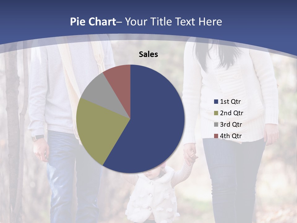 Walk Father European PowerPoint Template