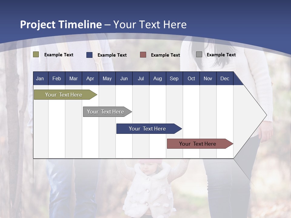 Walk Father European PowerPoint Template