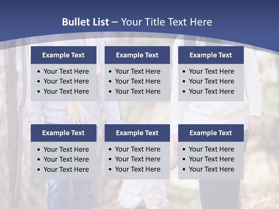 Walk Father European PowerPoint Template